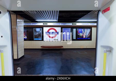 Métro de Cannon Street, métro, station de métro dans la ville de Londres Banque D'Images