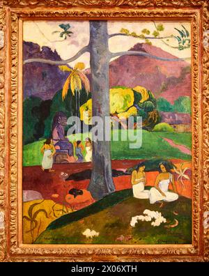 'Mata Mua (In Olden Times)', 1892, Paul Gauguin, Musée Thyssen-Bornemisza, Madrid, Espagne, Europe Banque D'Images