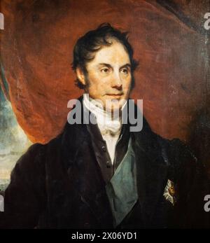 George Hamilton-Gordon, 4e comte d'Aberdeen (1784-1860), titré 'Lord Haddo', premier ministre du Royaume-Uni de 1852 à 1855, portrait peint à l'huile sur toile par Sir Martin Archer Shee, vers 1838 Banque D'Images