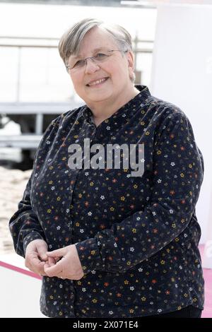 Cannes, France. 10 avril 2024. Brigitte Lecordier assiste au Photocall lors du 7ème Festival International des Canneseries le 10 avril 2024 à Cannes. Photo de David NIVIERE/ABACAPRESS.COM crédit : Abaca Press/Alamy Live News Banque D'Images