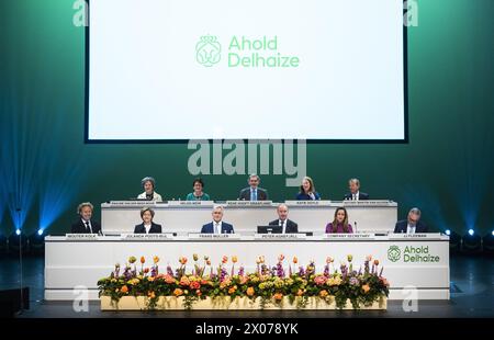 ZAANDAM - le conseil avant l'Assemblée générale des actionnaires du groupe de supermarchés Ahold Delhaize. ANP JEROEN JUMELET pays-bas OUT - belgique OUT Banque D'Images