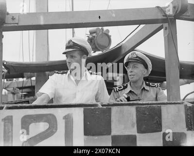 Le 29 octobre 1945, l'opération Exodus déplace 200 000 soldats et marins japonais de Malaisie, des Andamans, des Nicobars et de Sumatra vers l'île de Rempang près de Singapour sous la garde navale britannique. Banque D'Images