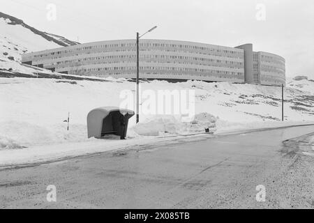 Courant 15 - 2 - 1973 : Findus, le poisson et le futur Findus n'obtient pas de licence pour son chalutier nouvellement construit 'Raipas', et doit licencier 115 employés à Hammerfest. Les gens se rage non pas contre le propriétaire Nestlé, mais contre le ministre de la pêche Trygve Olsen. Photo : Sverre A. Børretzen / Aktuell / NTB ***PHOTO NON TRAITÉE*** Banque D'Images