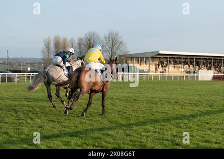 Quatrième course à Wincanton, le 26 janvier 2022, steeplechase Banque D'Images