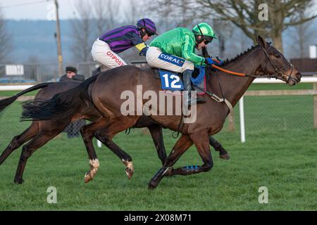 Sixième course à Wincanton, le 26 janvier 2022, haies novices Banque D'Images