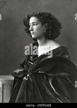 Nadar - actrice française Sarah Bernhardt - c1864 Banque D'Images