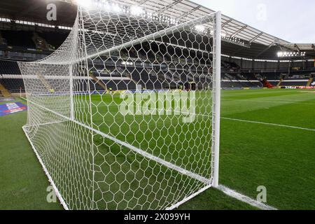 MKM Stadium, Hull, Angleterre - 10 avril 2024 vue générale du terrain - avant le match Hull City v Middlesbrough, Sky Bet Championship, 2023/24, MKM Stadium, Hull, Angleterre - 10 avril 2024 crédit : Arthur Haigh/WhiteRosePhotos/Alamy Live News Banque D'Images