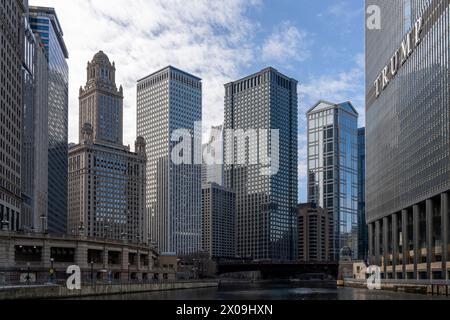 Gratte-ciel à Chicago Banque D'Images