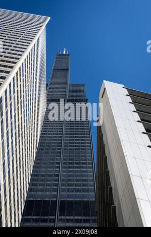 Gratte-ciel à Chicago Banque D'Images