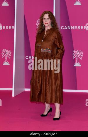 Cannes, France. 10 avril 2024. Cannes - 7ème Festival International des Canneseries - cérémonie de clôture - Florence Darel crédit : Agence photo indépendante/Alamy Live News Banque D'Images