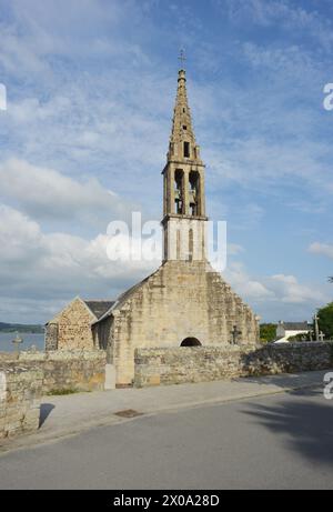 Église notre-Dame à Landevennec, Bretagne, France Banque D'Images