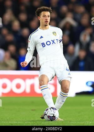 Leeds, Royaume-Uni. 09th Apr, 2024. Ethan Ampadu de Leeds United lors du Leeds United FC v Sunderland AFC SKY BET EFL Championship match à Elland Road, Leeds, Royaume-Uni le 9 avril 2024 Credit : Every second Media/Alamy Live News Banque D'Images