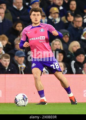 Leeds, Royaume-Uni. 09th Apr, 2024. Callum Styles de Sunderland lors du Leeds United FC v Sunderland AFC SKY Bet EFL Championship match à Elland Road, Leeds, Royaume-Uni le 9 avril 2024 Credit : Every second Media/Alamy Live News Banque D'Images