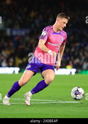 Leeds, Royaume-Uni. 09th Apr, 2024. Daniel Ballard de Sunderland lors du Leeds United FC vs Sunderland AFC SKY BET EFL Championship match à Elland Road, Leeds, Royaume-Uni le 9 avril 2024 Credit : Every second Media/Alamy Live News Banque D'Images