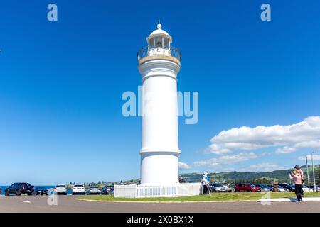 Phare historique de Kiama, Blowhole point Road, port de Kiama, Kiama, Nouvelle-Galles du Sud, Australie Banque D'Images