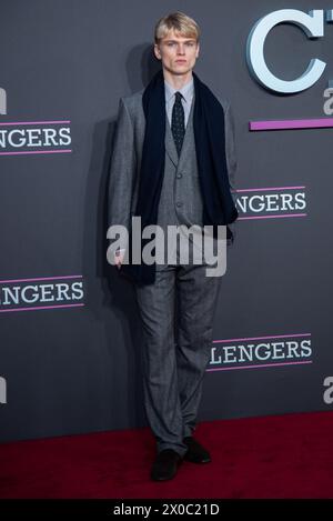 Londres, Royaume-Uni. 10 avril 2024. James Edward assiste à la première britannique de « Challengers » à l'Odeon luxe Leicester Square dans le centre de Londres, le 10 avril 2024. Première britannique de « Challengers » à l'Odeon luxe Leicester Square dans le centre de Londres. Crédit : SOPA images Limited/Alamy Live News Banque D'Images