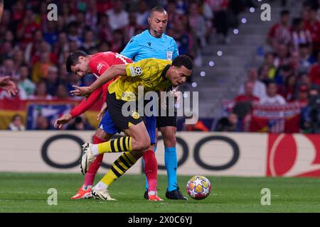 Madrid, Espagne. 10 avril 2024. Match de football de l'UEFA Champions League Atletico de Madrid vs Borussia Dortmund au stade Civitas Metropolitano de Madrid, 10 avril 2024 900/cordon Press Credit : CORDON PRESS/Alamy Live News Banque D'Images