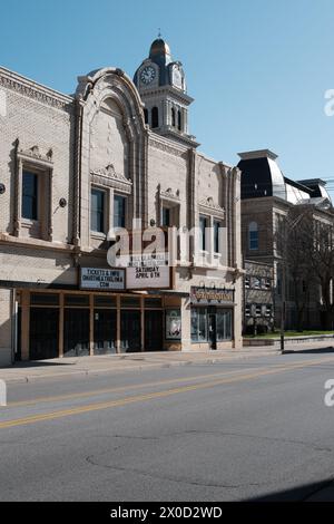 Le théâtre Ohio dans le centre-ville de Lima Ohio USA Banque D'Images