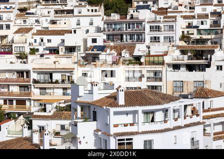 Mijas, Espagne - 22 octobre 2023 : magnifique et charmant village blanc de Mijas, situé en Andalousie. Espagne Banque D'Images