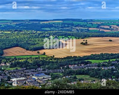 UK, West Yorkshire, Otley From surprise vue sur Otley Chevin. Banque D'Images