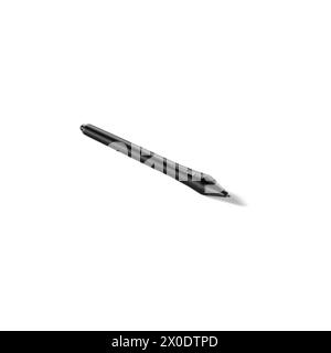 Stylo stylet isométrique concept créatif isolé sur fond Uni , adapté à vos éléments d'atout. Banque D'Images