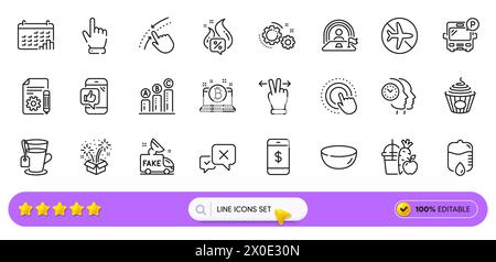 Juice, documentation et icônes de ligne de mode avion pour l'application Web. Icône de pictogramme. Icônes de ligne. Vecteur Illustration de Vecteur