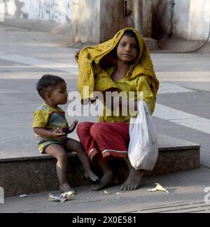 Delhi, États-Unis. 9 mars 2024. Bien que le taux de pauvreté en Inde ait diminué, la pauvreté est encore très visible dans les zones urbaines, y compris Delhi, la capitale du pays. (Crédit image : © Mark Hertzberg/ZUMA Press Wire) USAGE ÉDITORIAL SEULEMENT! Non destiné à UN USAGE commercial ! Banque D'Images