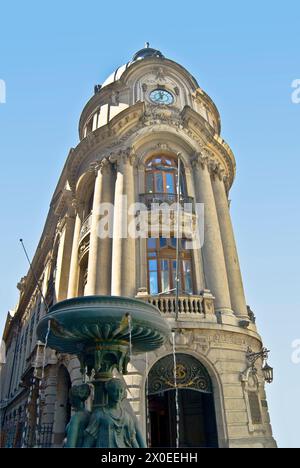 Santiago Stock Exchange - (Bolsa de Comercio de Santiago) - fondée en 1893 est la plus grande bourse du Chili et monument historique - Santiago, Chili Banque D'Images