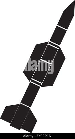conception de symbole d'illustration vectorielle d'icône de missile Illustration de Vecteur