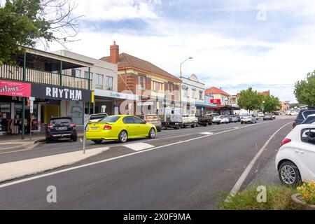 Scène de rue, Commissioner Street, Cooma, Nouvelle-Galles du Sud, Australie Banque D'Images