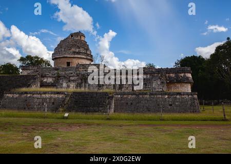 Majestueuses ruines mayas à Chichen Itza, Mexique. Banque D'Images