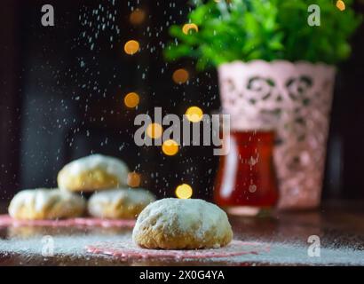 Cookies 'Kahk El Eid' - biscuits de la fête islamique El Fitr Banque D'Images