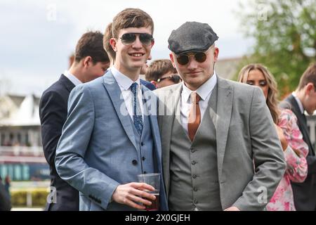 Courses hippiques lors du Randox Grand National Ladies Day 2024 à l'hippodrome d'Aintree, Liverpool, Royaume-Uni, 12 avril 2024 (photo par Mark Cosgrove/News images) Banque D'Images