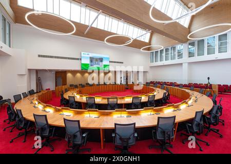 salle du conseil, conseil du comté de dun laoghaire rathdown Banque D'Images