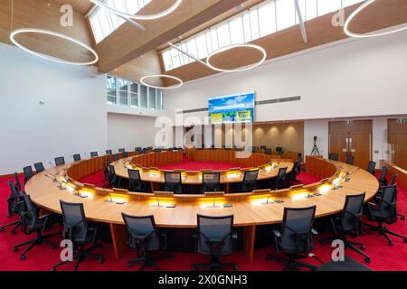 salle du conseil, conseil du comté de dun laoghaire rathdown Banque D'Images