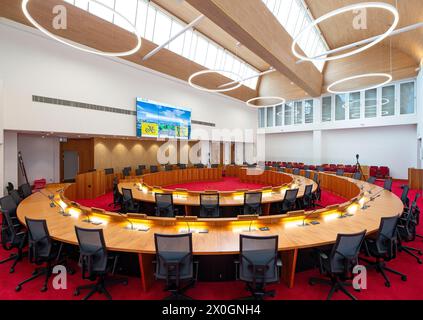 salle du conseil, conseil du comté de dun laoghaire rathdown Banque D'Images