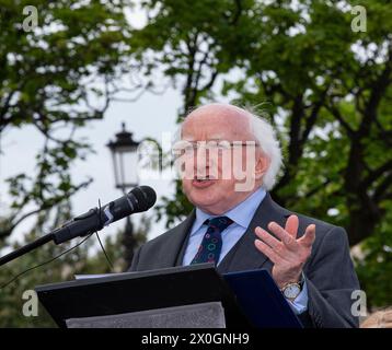 Président, Michael D. Higgins Banque D'Images