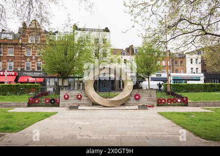 John Maine's Islington Green War Memorial, Upper Street, Islington, Londres, N1, Angleterre, Royaume-Uni Banque D'Images