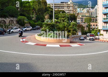 Monte Carlo, Monaco. 30 octobre 2019. Fairmont Hairpin Curve. Crédit : Vuk Valcic / Alamy Banque D'Images