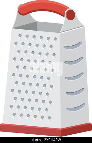 Icône de râpe dans un style plat. Illustration vectorielle de cuisine sur fond isolé. Les ustensiles de cuisine signent le concept d'entreprise. Illustration de Vecteur