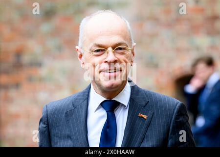 Middelburg, pays-Bas, 1er avril 11, 2024. Le roi Willem Alexander, la reine Maxima et la princesse Beatrix des pays-Bas lors de la remise des quatre prix de la liberté au Nieuwe Kerk à Middelburg pour sauver l'Ukraine crédit : NL Beeld / Patrick van EMST / Alamy Live News Banque D'Images