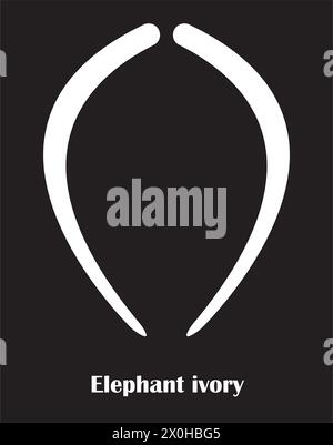 conception de symbole d'illustration vectorielle d'icône de défense d'éléphant Illustration de Vecteur