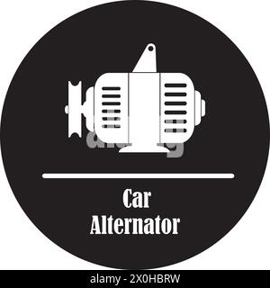 icône d'alternateur de voiture. concept de conception d'alternateur de voiture de la collection de pièces automobiles. Illustration vectorielle d'éléments simples Illustration de Vecteur
