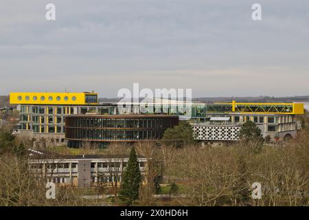 Vue surélevée du siège de Lego à Billund Danemark avril 2024 Banque D'Images