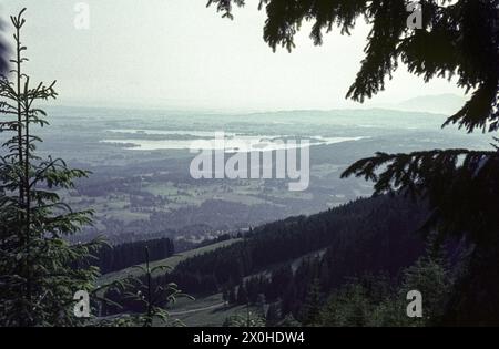 Vue du Hörnle au Staffelsee près de Murnau [traduction automatique] Banque D'Images