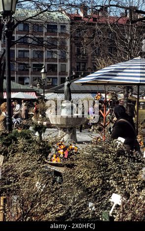 Le marché à Pâques... [traduction automatique] Banque D'Images