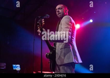 Concert de musique - Miles Kane - One Man Band Solo Tour 24 Miles Kane lors de la One Man Band Solo Tour 24 le 11 avril 2024 au Largo venue à Rome, Italie. Copyright : xcxGiulioxParavani/SportReporterx/xLiveMediax LPM 1305997 Banque D'Images