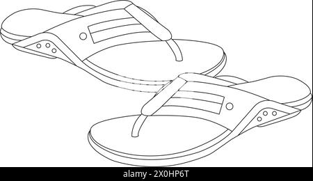 sandales pour hommes icône illustration vectorielle conception de symbole Illustration de Vecteur