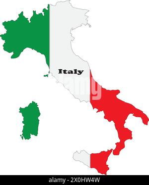 italie icône de carte illustration vectorielle conception simple Illustration de Vecteur