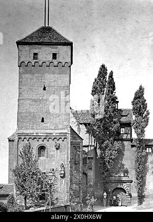 Nuremberg - Château impérial 1905 [traduction automatique] Banque D'Images